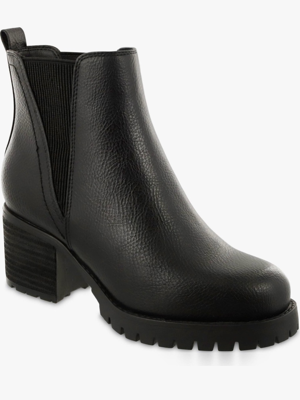 MIA Women's Black Chunky Chelsea Ankle Boot